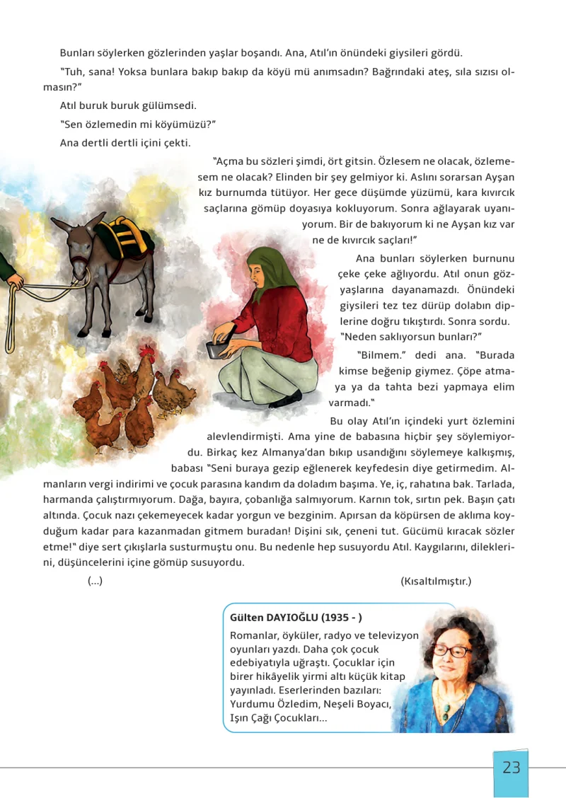 7. Sınıf Türkçe Ders Kitabı Cevapları Meb Yayınları 1. Kitap Sayfa 23