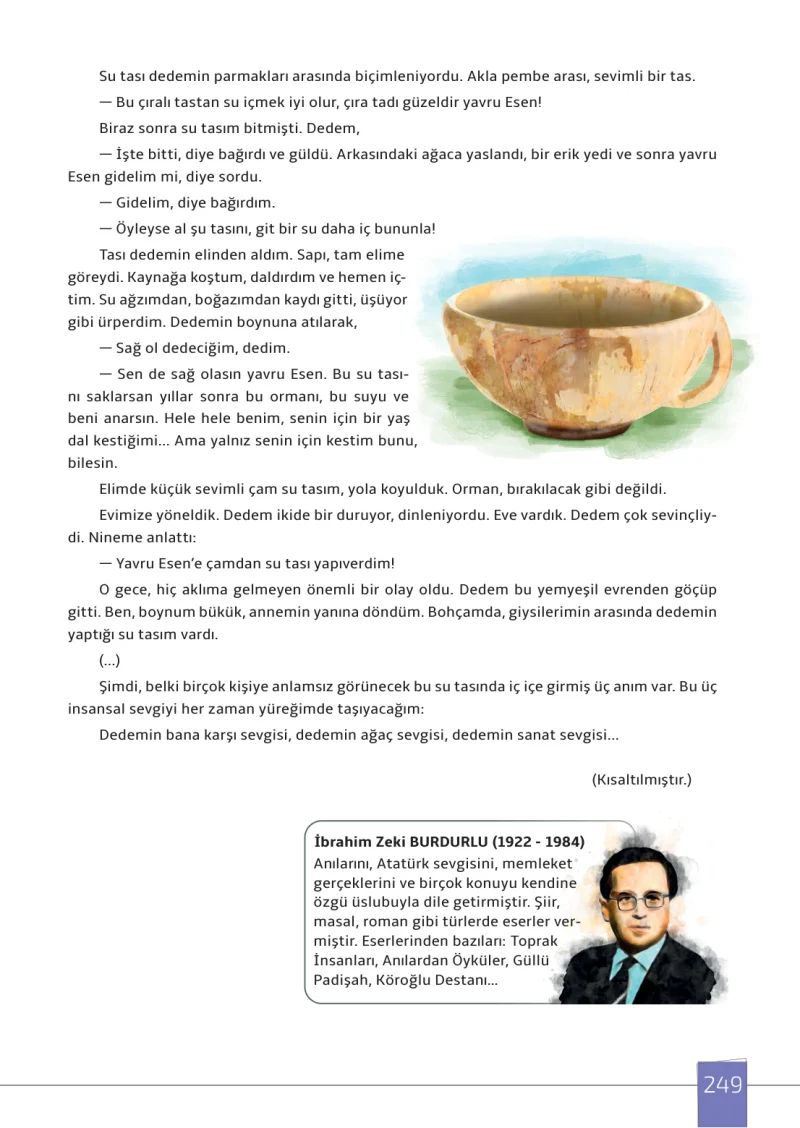 7. Sınıf Türkçe Ders Kitabı Cevapları Meb Yayınları 1. Kitap Sayfa 249