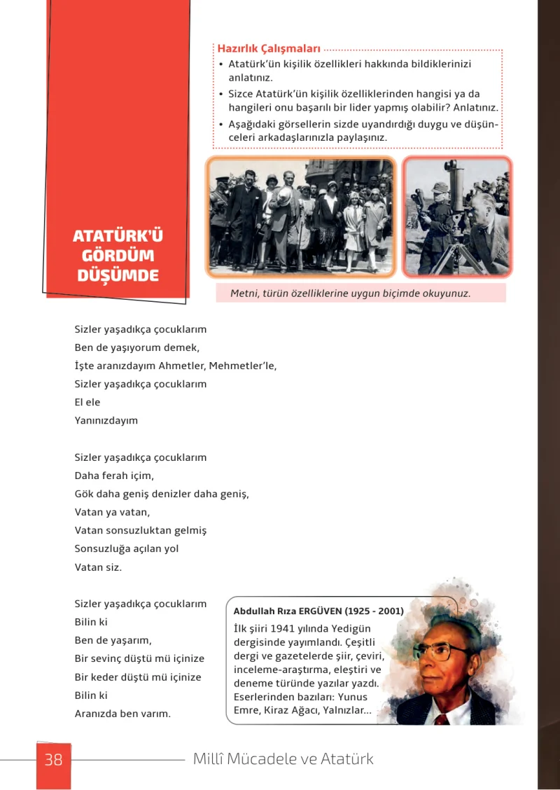 7. Sınıf Türkçe Ders Kitabı Cevapları Meb Yayınları 1. Kitap Sayfa 38