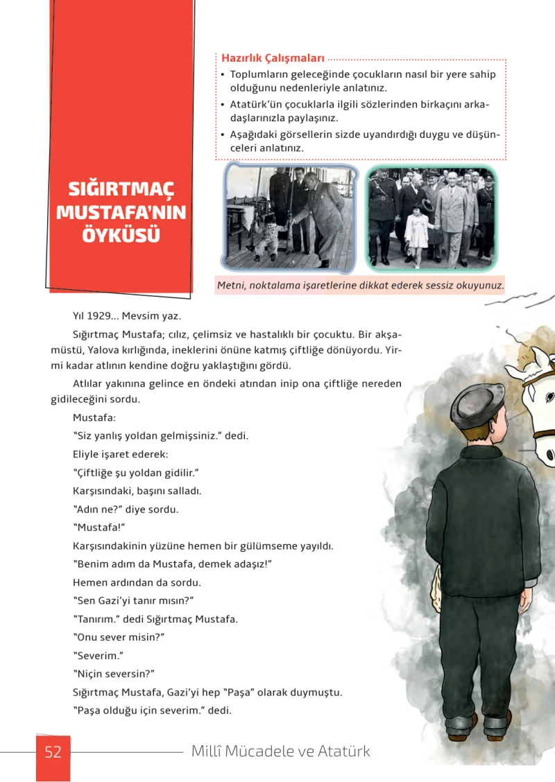7. Sınıf Türkçe Ders Kitabı Cevapları Meb Yayınları 1. Kitap Sayfa 52