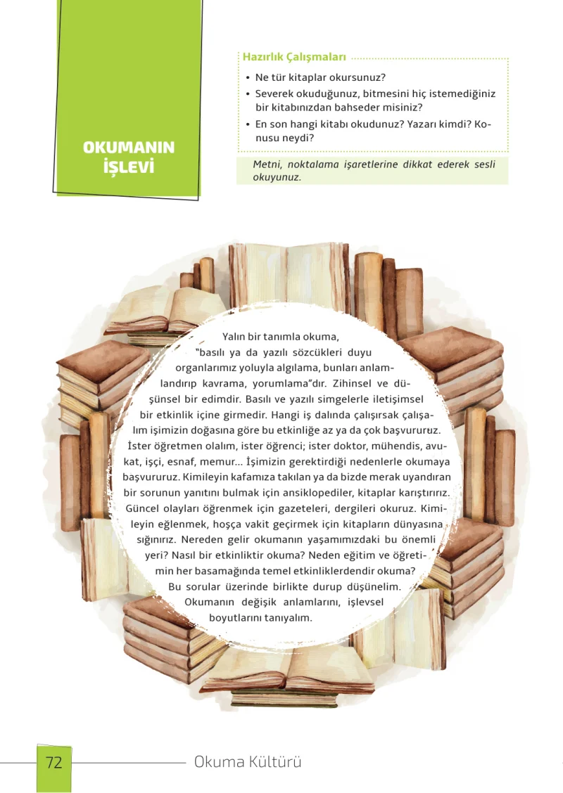 7. Sınıf Türkçe Ders Kitabı Cevapları Meb Yayınları 1. Kitap Sayfa 72
