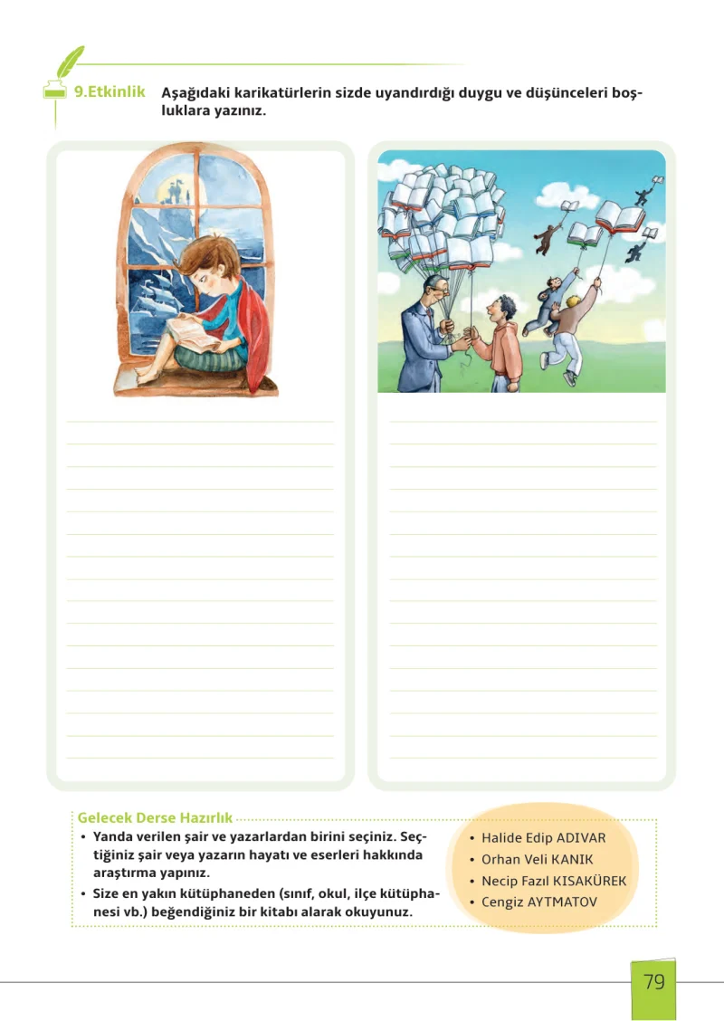 7. Sınıf Türkçe Ders Kitabı Cevapları Meb Yayınları 1. Kitap Sayfa 79