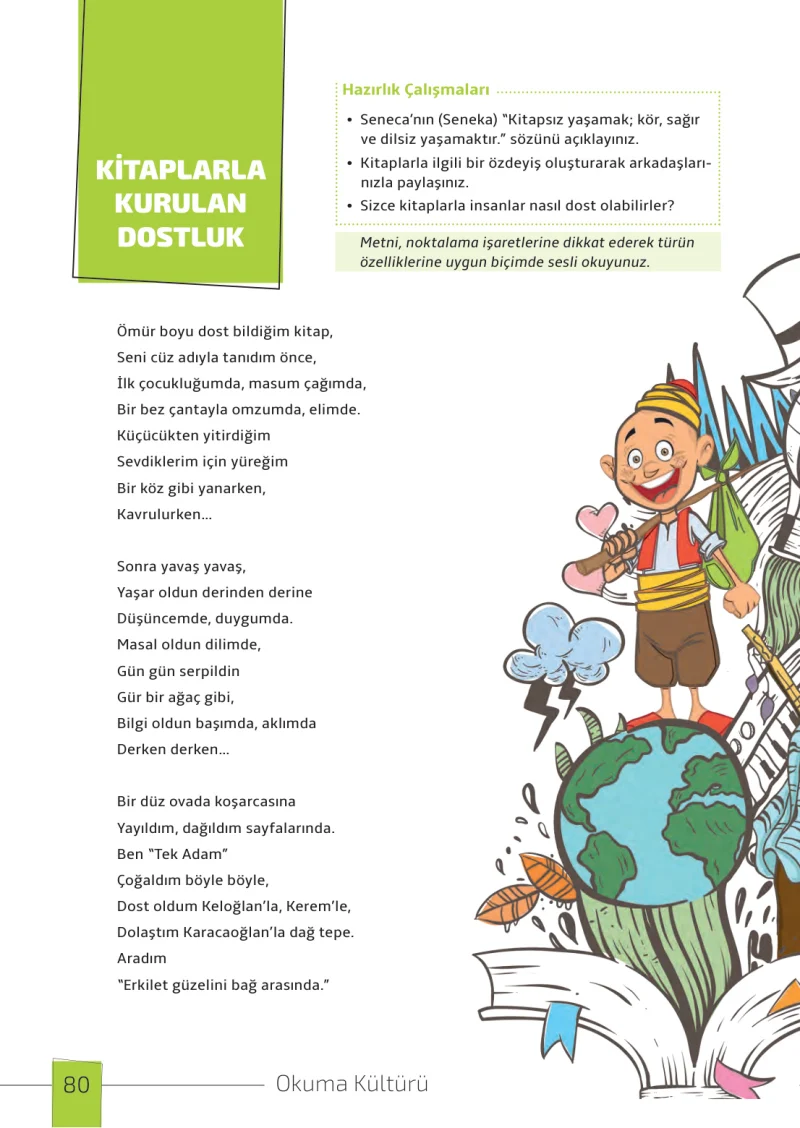 7. Sınıf Türkçe Ders Kitabı Cevapları Meb Yayınları 1. Kitap Sayfa 80