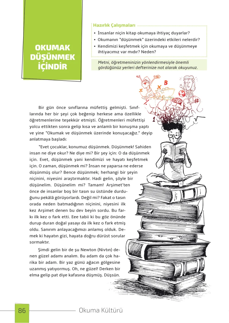7. Sınıf Türkçe Ders Kitabı Cevapları Meb Yayınları 1. Kitap Sayfa 86