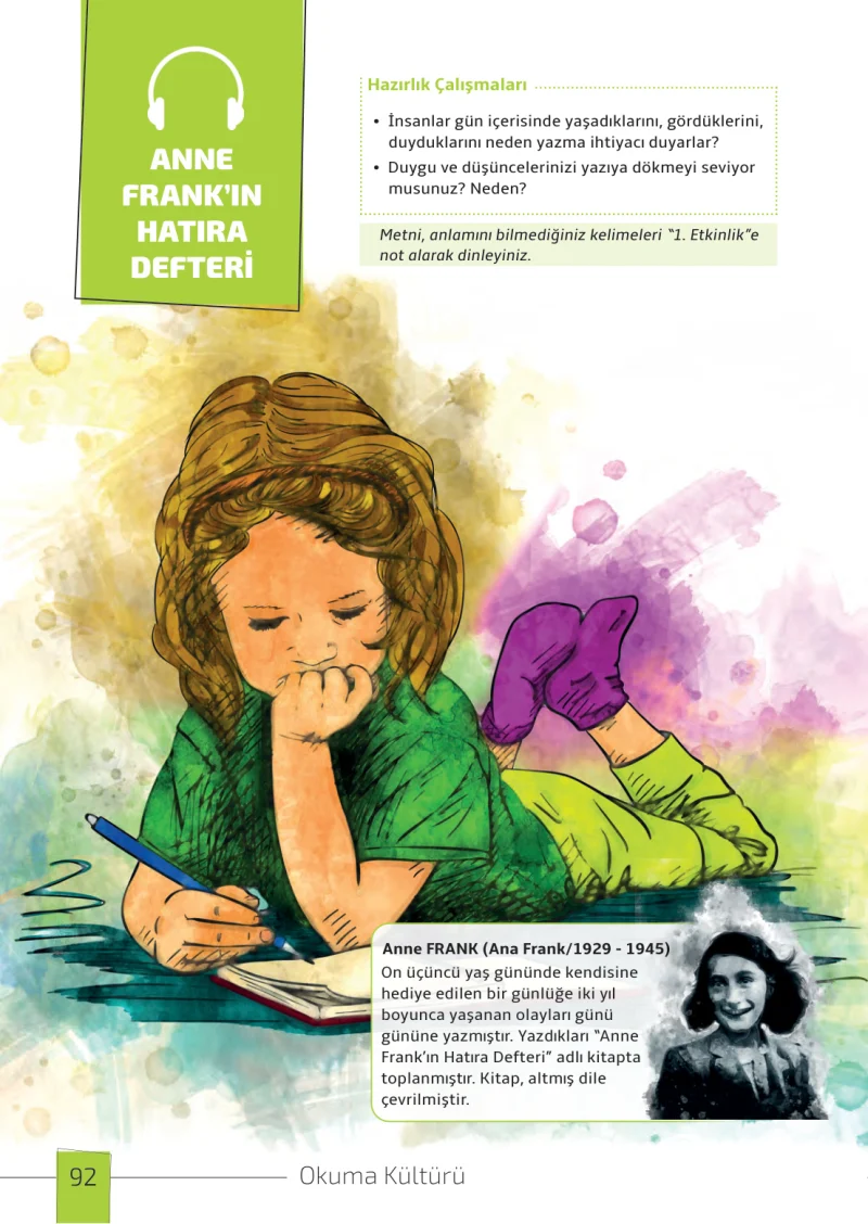 7. Sınıf Türkçe Ders Kitabı Cevapları Meb Yayınları 1. Kitap Sayfa 92