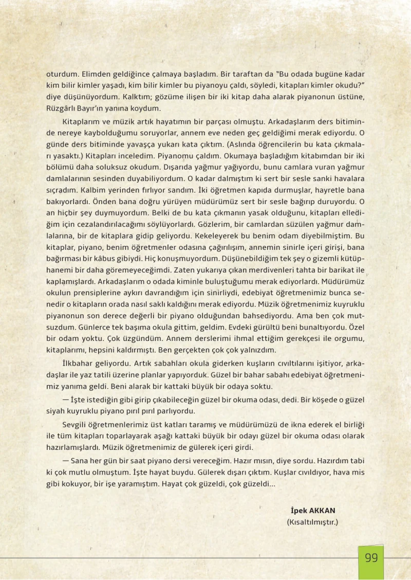 7. Sınıf Türkçe Ders Kitabı Cevapları Meb Yayınları 1. Kitap Sayfa 99