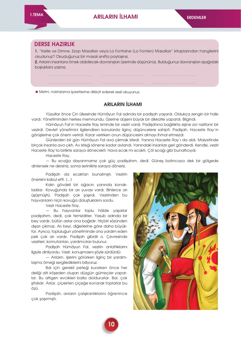 7. Sınıf Türkçe Ders Kitabı Cevapları Meb Yayınları 2. Kitap Sayfa 10