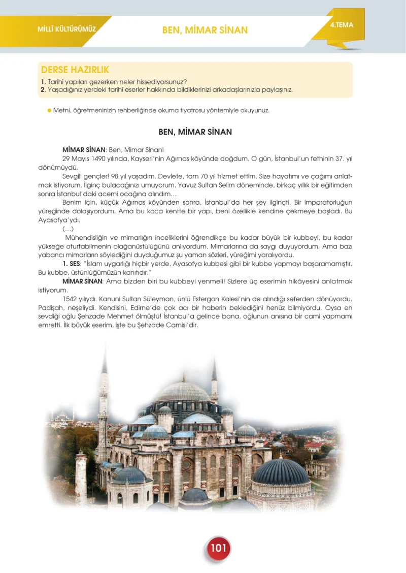 7. Sınıf Türkçe Ders Kitabı Cevapları Meb Yayınları 2. Kitap Sayfa 101