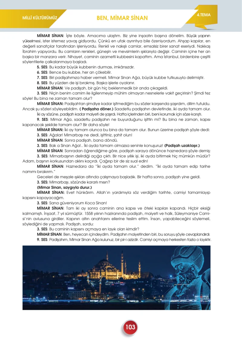 7. Sınıf Türkçe Ders Kitabı Cevapları Meb Yayınları 2. Kitap Sayfa 103