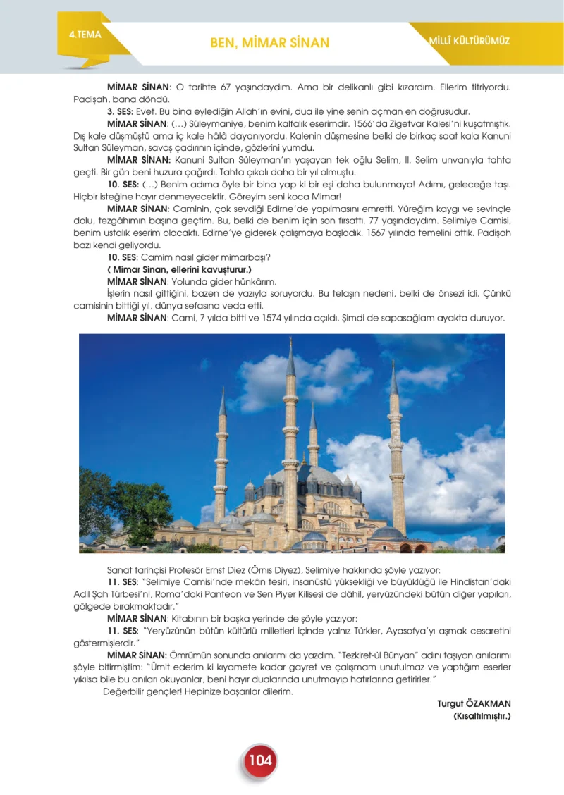 7. Sınıf Türkçe Ders Kitabı Cevapları Meb Yayınları 2. Kitap Sayfa 104