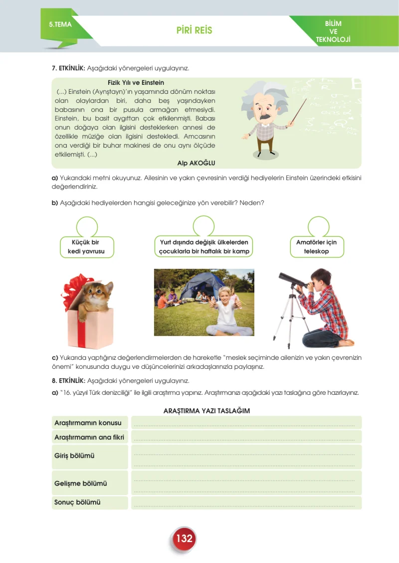 7. Sınıf Türkçe Ders Kitabı Cevapları Meb Yayınları 2. Kitap Sayfa 132