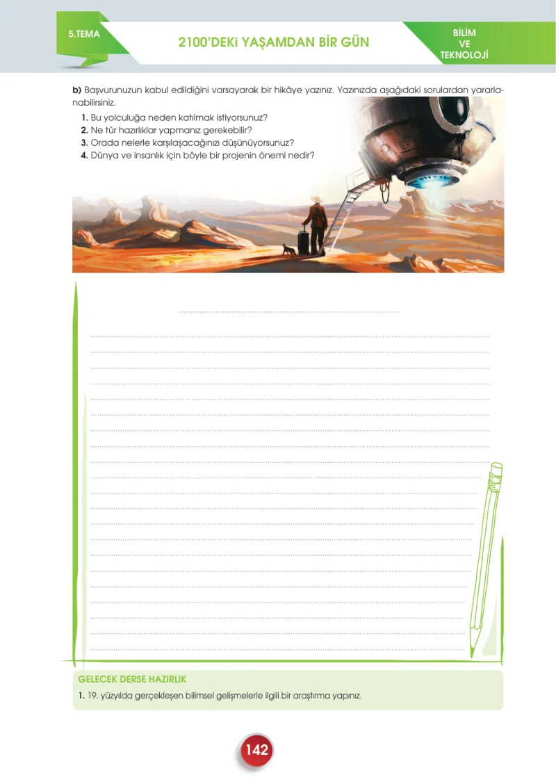 7. Sınıf Türkçe Ders Kitabı Cevapları Meb Yayınları 2. Kitap Sayfa 142