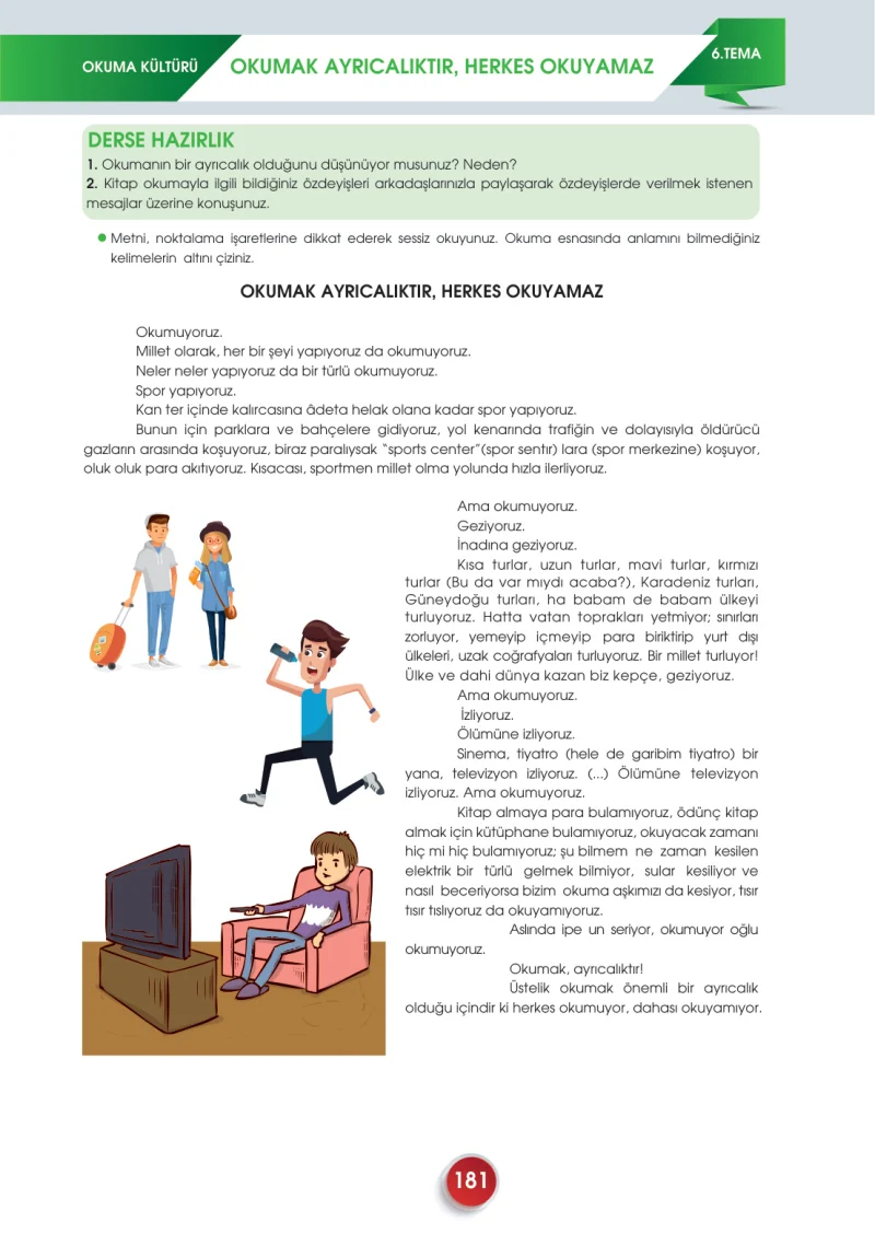 7. Sınıf Türkçe Ders Kitabı Cevapları Meb Yayınları 2. Kitap Sayfa 181