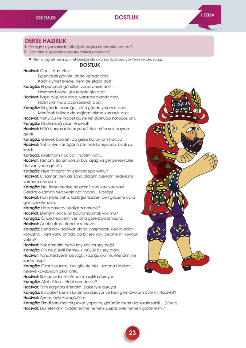 7. Sınıf Türkçe Ders Kitabı Cevapları Meb Yayınları 2. Kitap Sayfa 23