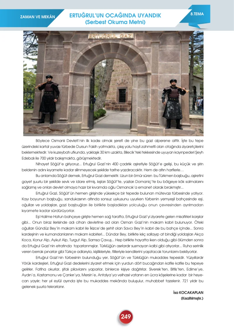 7. Sınıf Türkçe Ders Kitabı Cevapları Meb Yayınları 2. Kitap Sayfa 249
