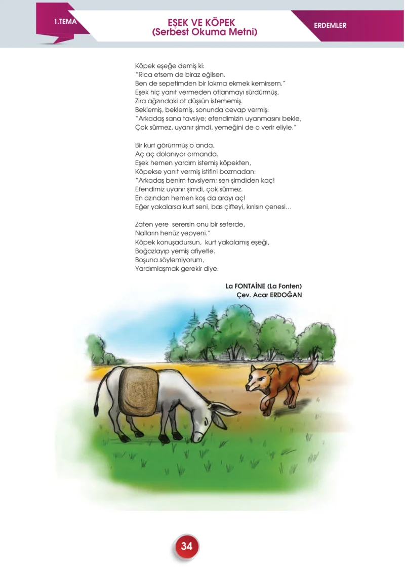 7. Sınıf Türkçe Ders Kitabı Cevapları Meb Yayınları 2. Kitap Sayfa 34