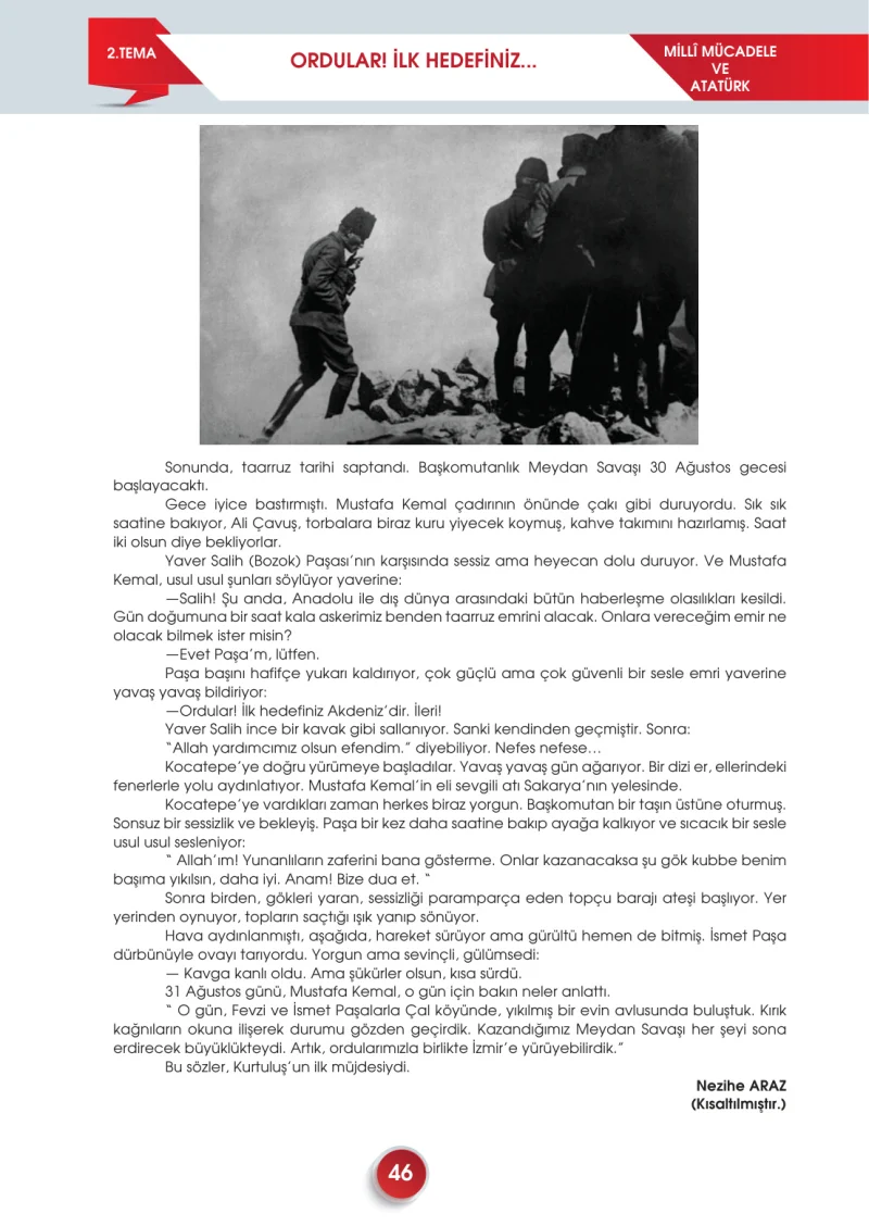 7. Sınıf Türkçe Ders Kitabı Cevapları Meb Yayınları 2. Kitap Sayfa 46
