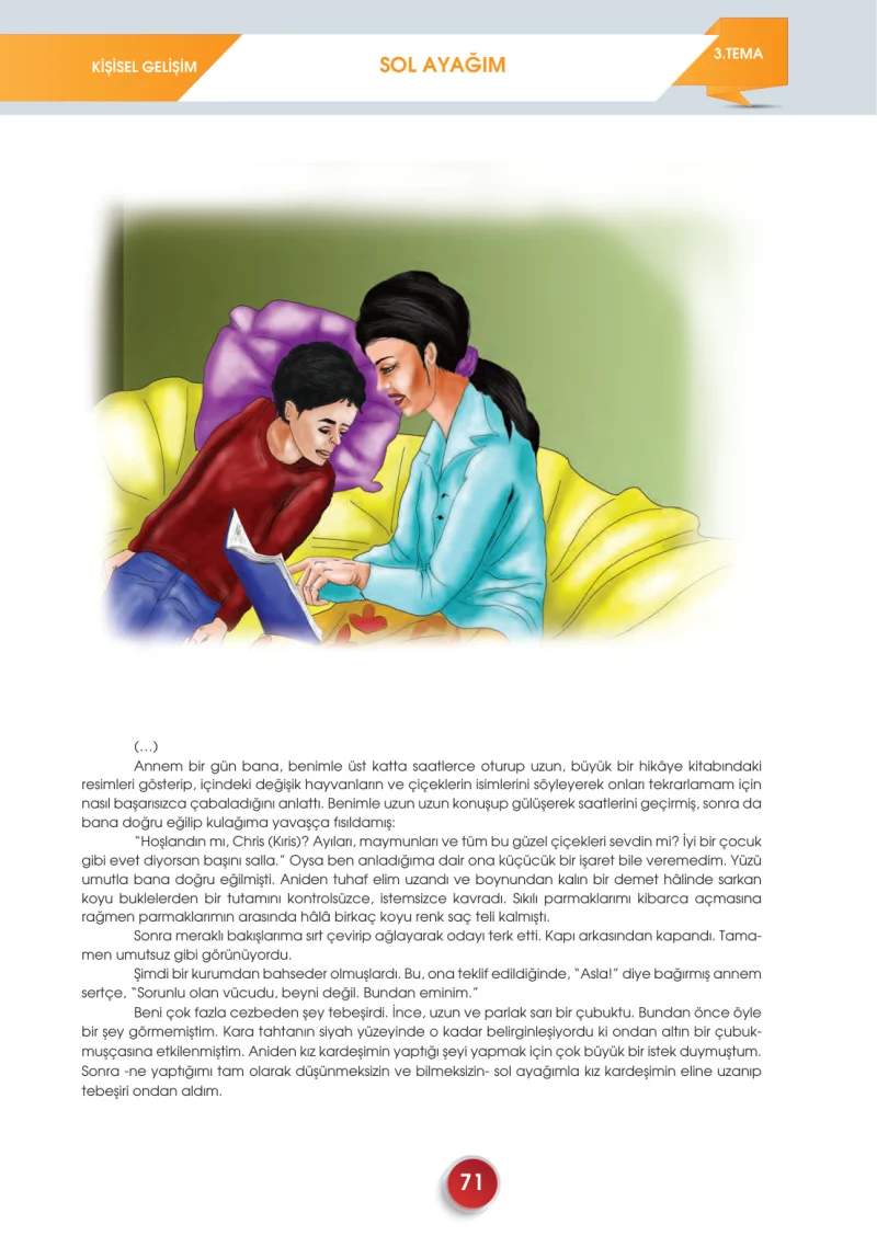 7. Sınıf Türkçe Ders Kitabı Cevapları Meb Yayınları 2. Kitap Sayfa 71