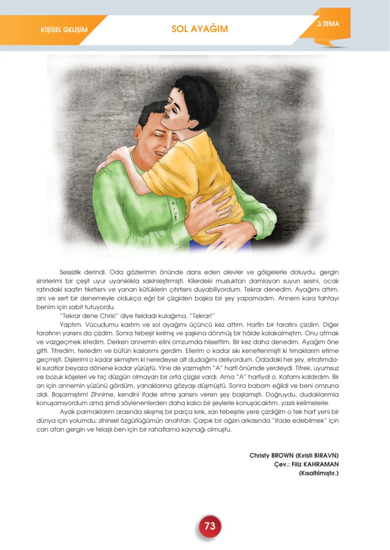 7. Sınıf Türkçe Ders Kitabı Cevapları Meb Yayınları 2. Kitap Sayfa 73