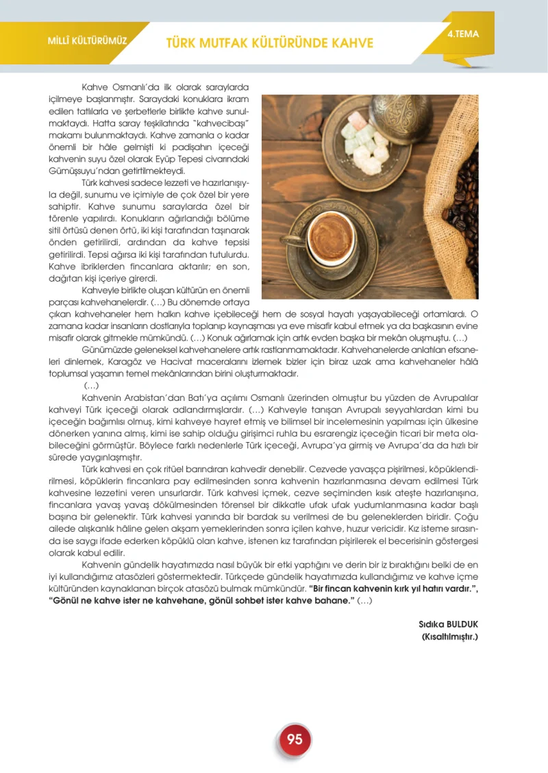 7. Sınıf Türkçe Ders Kitabı Cevapları Meb Yayınları 2. Kitap Sayfa 95