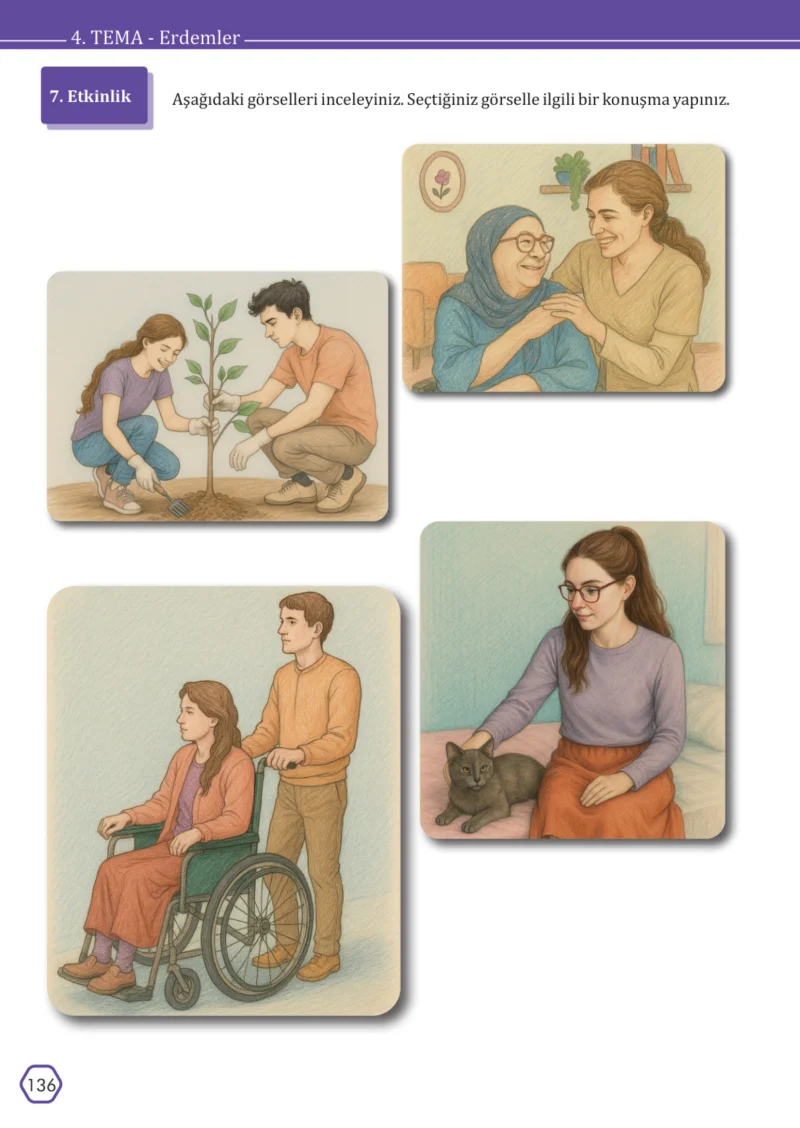 7. Sınıf Türkçe Ders Kitabı Cevapları Meb Yayınları Sayfa 136