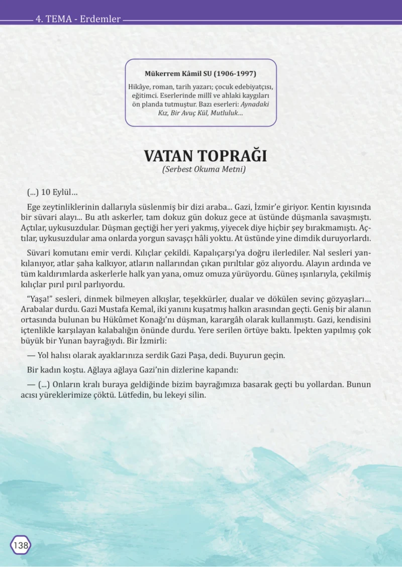 7. Sınıf Türkçe Ders Kitabı Cevapları Meb Yayınları Sayfa 138