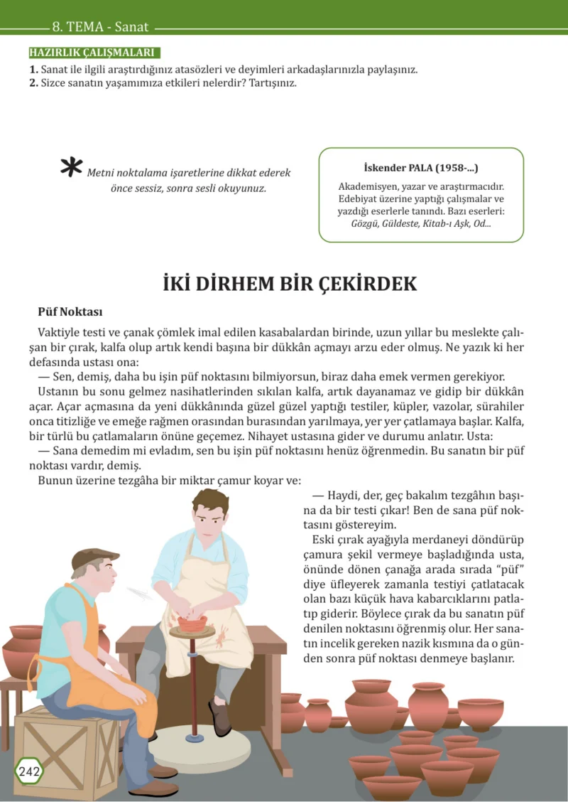 7. Sınıf Türkçe Ders Kitabı Cevapları Meb Yayınları Sayfa 242