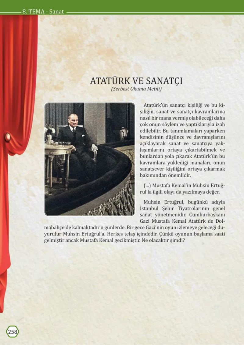 7. Sınıf Türkçe Ders Kitabı Cevapları Meb Yayınları Sayfa 258