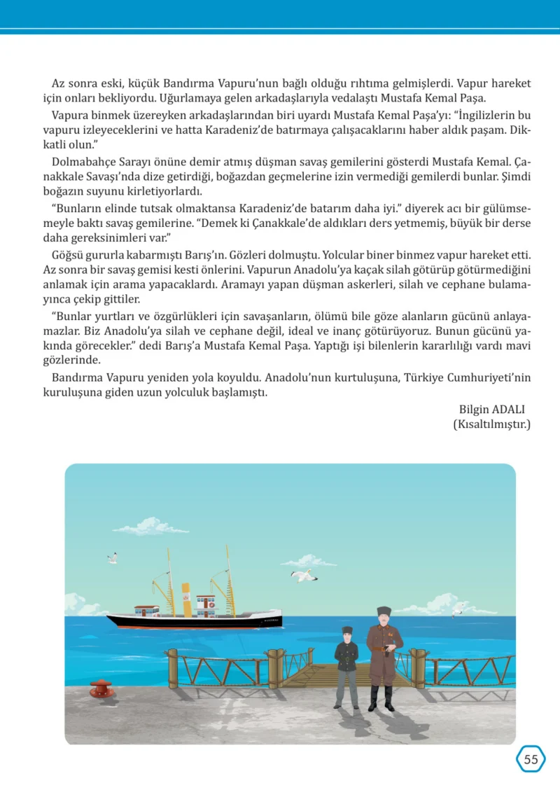 7. Sınıf Türkçe Ders Kitabı Cevapları Meb Yayınları Sayfa 55