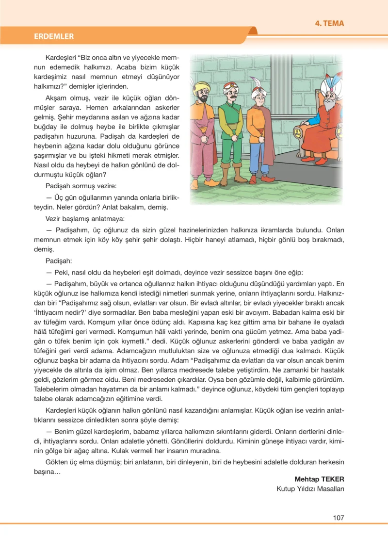 7. Sınıf Türkçe Ders Kitabı Cevapları Özgün Yayınları Sayfa 107