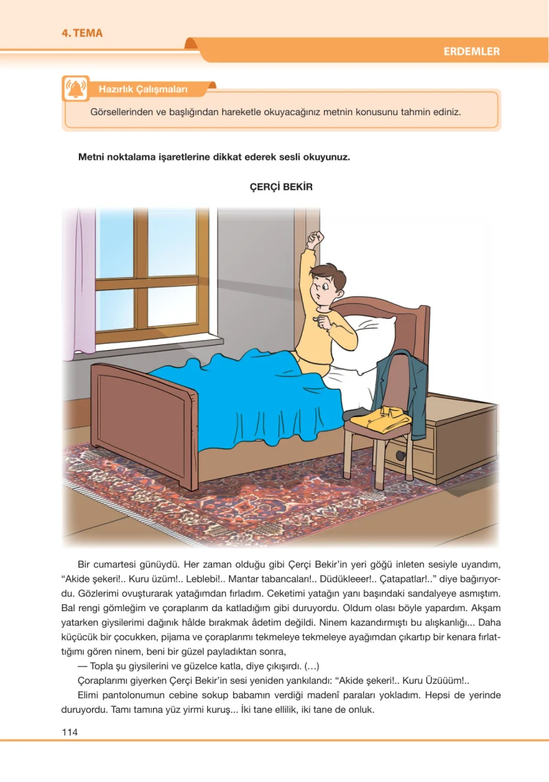 7. Sınıf Türkçe Ders Kitabı Cevapları Özgün Yayınları Sayfa 114
