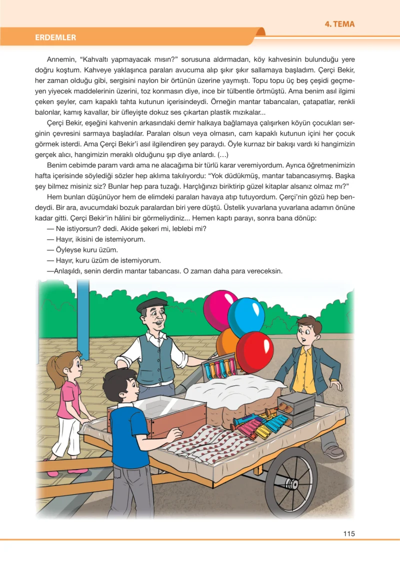 7. Sınıf Türkçe Ders Kitabı Cevapları Özgün Yayınları Sayfa 115