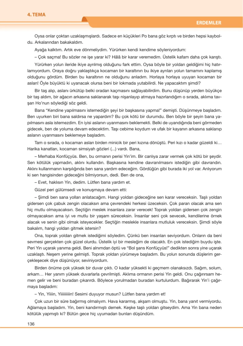 7. Sınıf Türkçe Ders Kitabı Cevapları Özgün Yayınları Sayfa 136