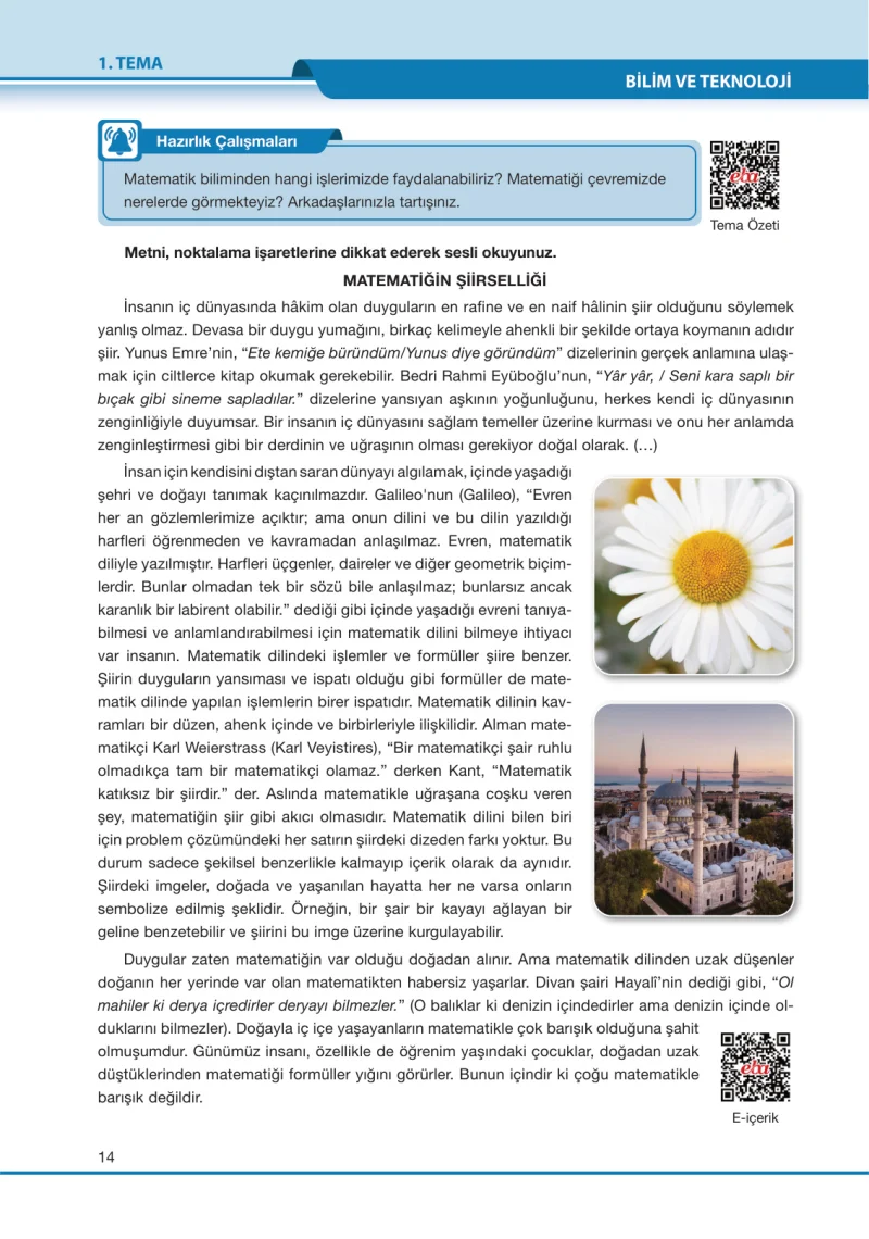 7. Sınıf Türkçe Ders Kitabı Cevapları Özgün Yayınları Sayfa 14