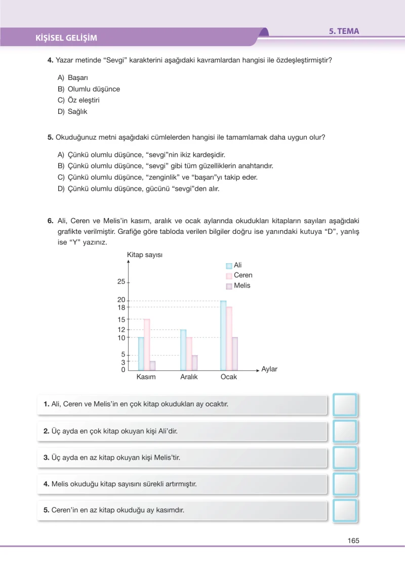 7. Sınıf Türkçe Ders Kitabı Cevapları Özgün Yayınları Sayfa 165