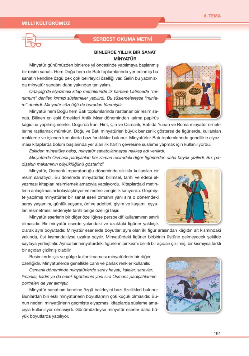 7. Sınıf Türkçe Ders Kitabı Cevapları Özgün Yayınları Sayfa 191
