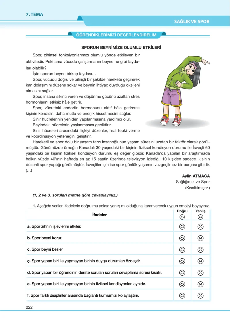 7. Sınıf Türkçe Ders Kitabı Cevapları Özgün Yayınları Sayfa 222