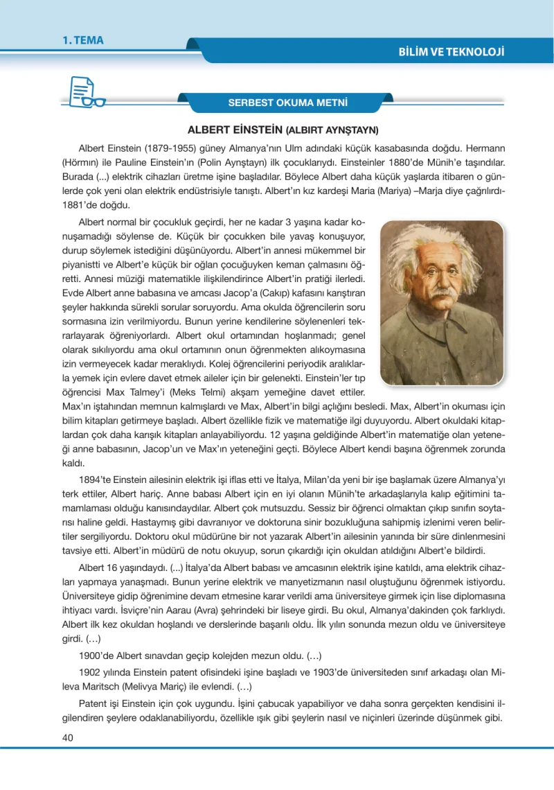7. Sınıf Türkçe Ders Kitabı Cevapları Özgün Yayınları Sayfa 40