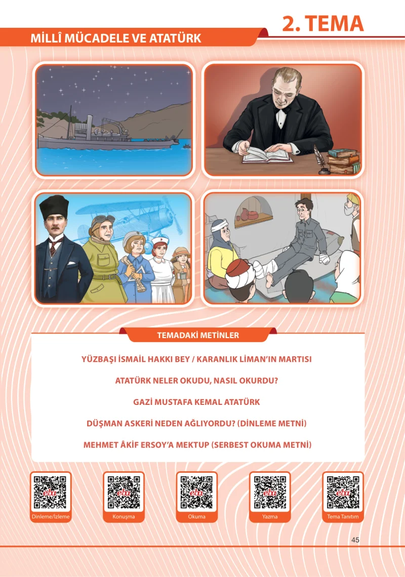 7. Sınıf Türkçe Ders Kitabı Cevapları Özgün Yayınları Sayfa 45