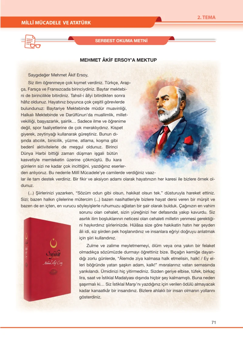 7. Sınıf Türkçe Ders Kitabı Cevapları Özgün Yayınları Sayfa 71