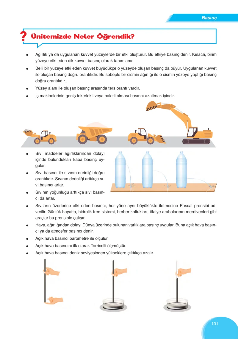 8. Sınıf Fen Bilimleri Ders Kitabı Cevapları Ata Yayınları Sayfa 101