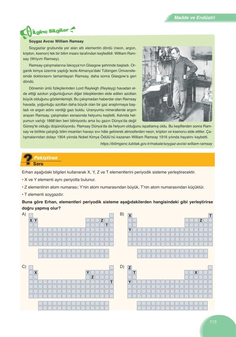 8. Sınıf Fen Bilimleri Ders Kitabı Cevapları Ata Yayınları Sayfa 113