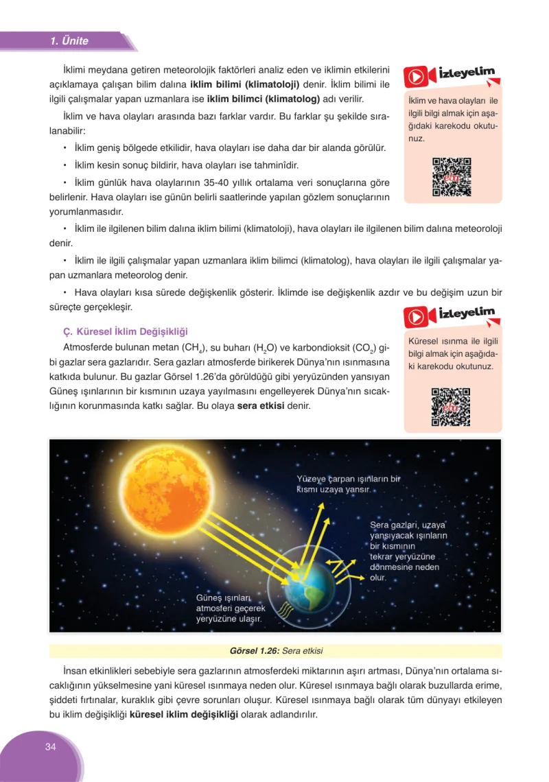 8. Sınıf Fen Bilimleri Ders Kitabı Cevapları Ata Yayınları Sayfa 34