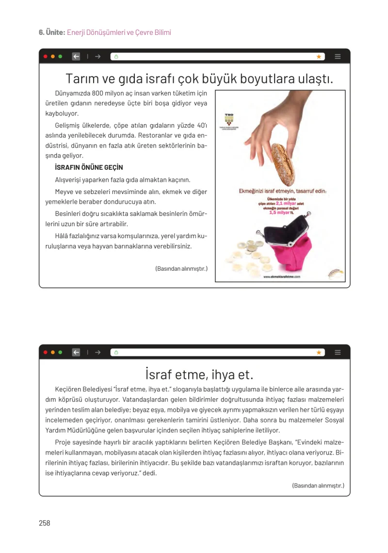 8. Sınıf Fen Bilimleri Ders Kitabı Cevapları Hecce Yayınları Sayfa 258