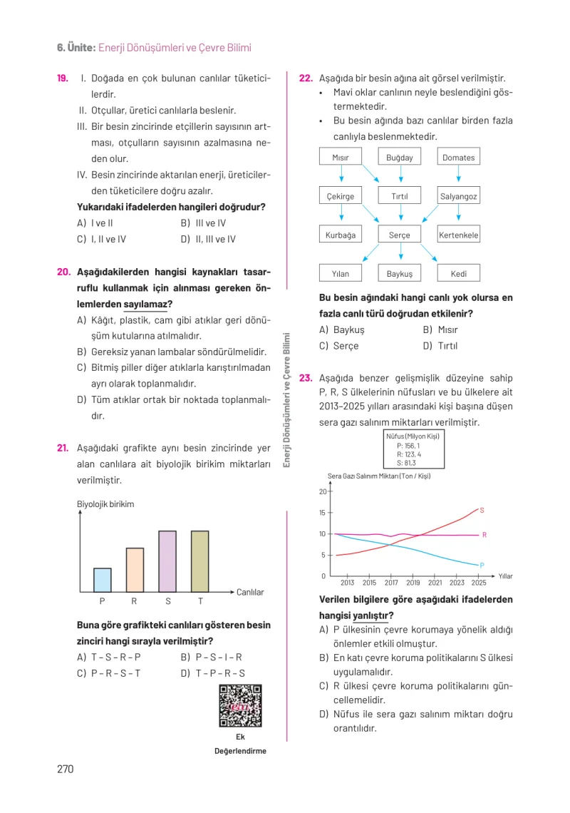 8. Sınıf Fen Bilimleri Ders Kitabı Cevapları Hecce Yayınları Sayfa 270