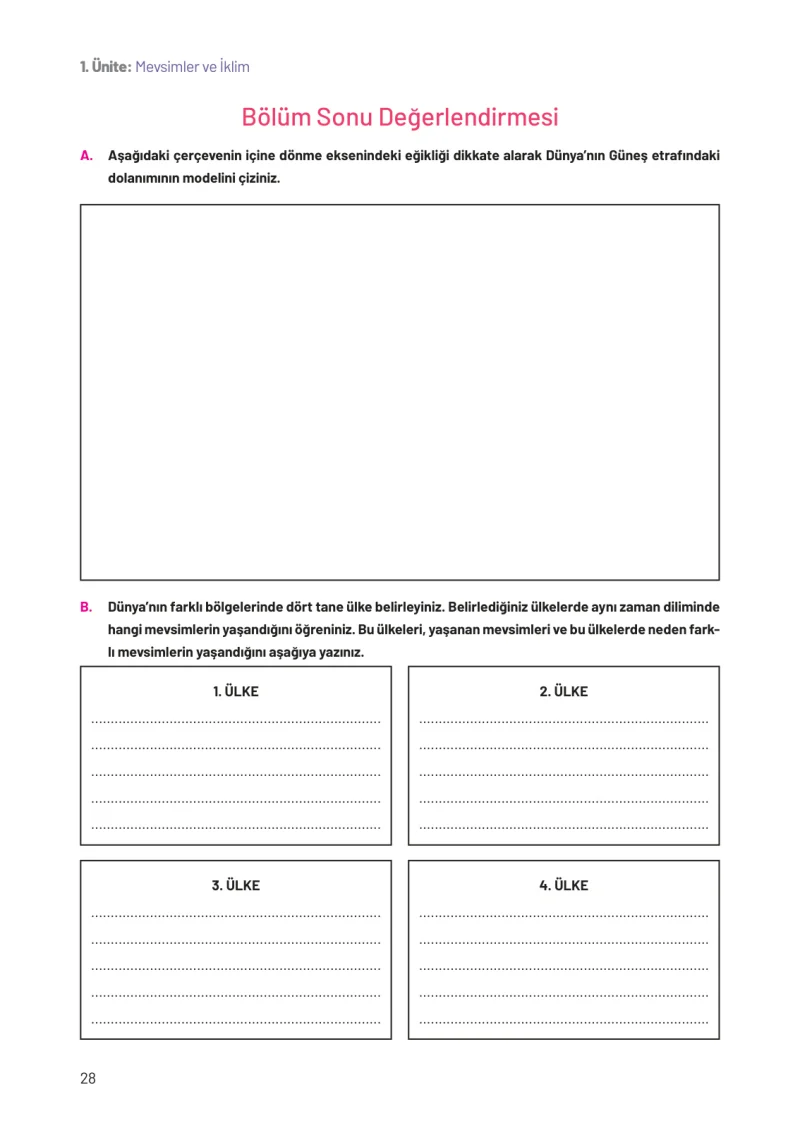 8. Sınıf Fen Bilimleri Ders Kitabı Cevapları Hecce Yayınları Sayfa 28