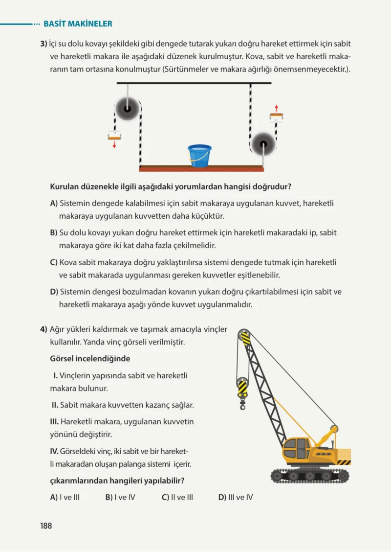 8. Sınıf Fen Bilimleri Ders Kitabı Cevapları Meb Yayınları Sayfa 188