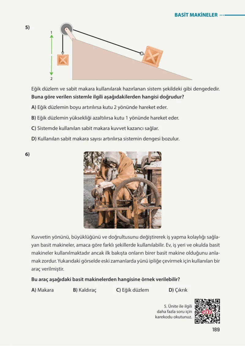 8. Sınıf Fen Bilimleri Ders Kitabı Cevapları Meb Yayınları Sayfa 189