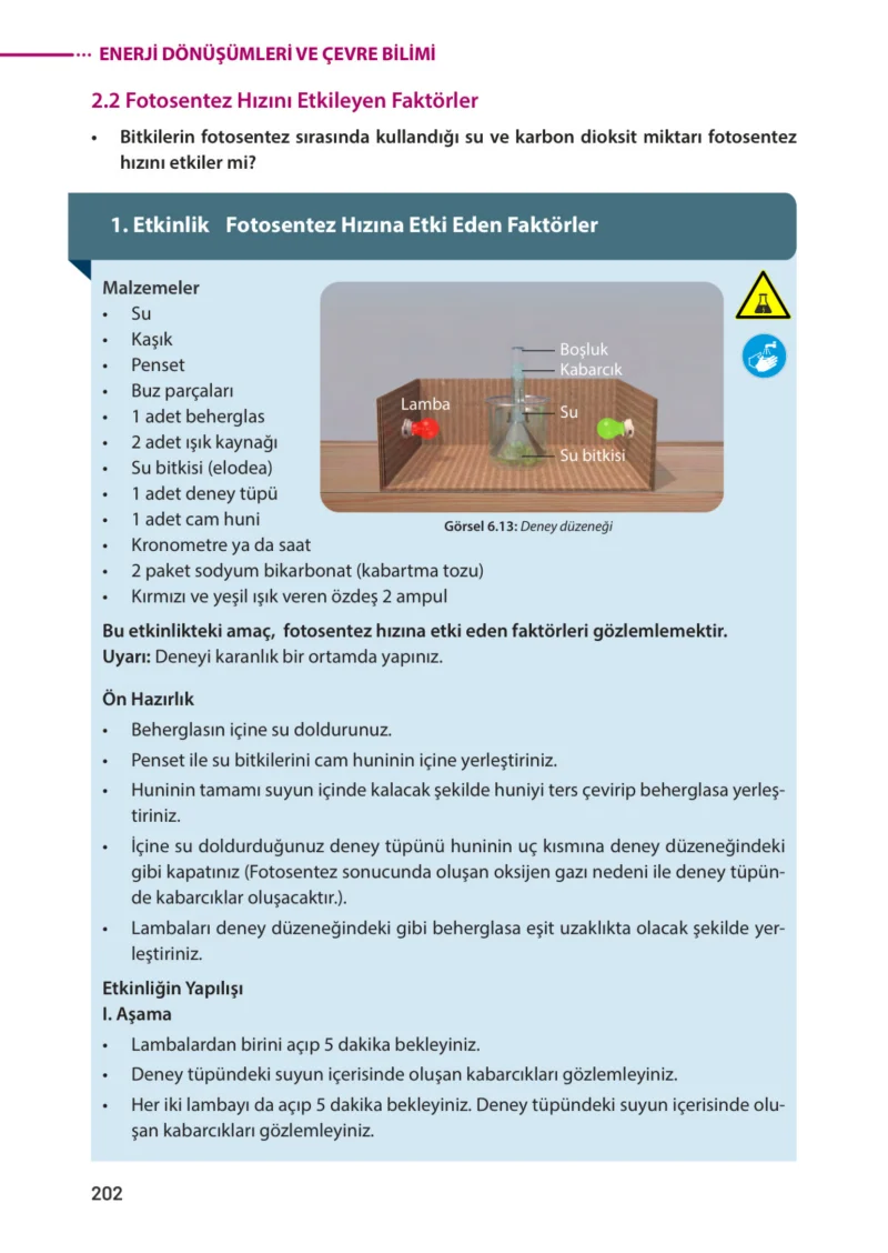 8. Sınıf Fen Bilimleri Ders Kitabı Cevapları Meb Yayınları Sayfa 202