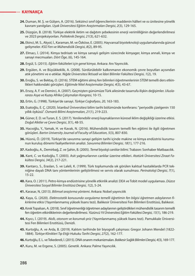 8. Sınıf Fen Bilimleri Ders Kitabı Cevapları Meb Yayınları Sayfa 286